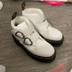 White Heart Buckle Dr Martens Size 7